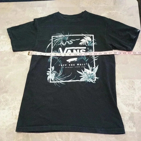 VANS OFF THE WALL Black Graphic Cotton T-Shirt Men's Small - Picture 5 of 5